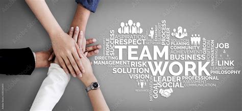 Teamwork And Business Human Resources Group Of Business People