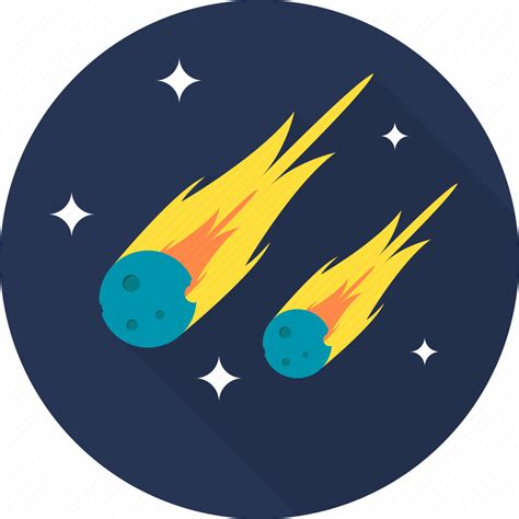 Asteroid Comet Meteor Meteorite Space Icon Download On Iconfinder