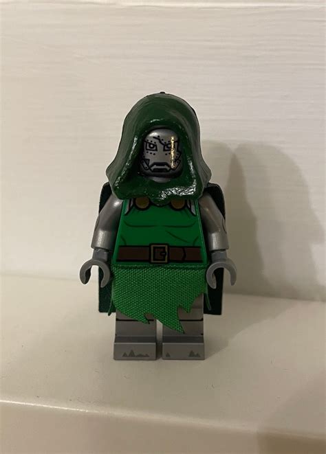 Lego Custom Marvel Comics Dr Doctor Doom Silver Minifigure Etsy