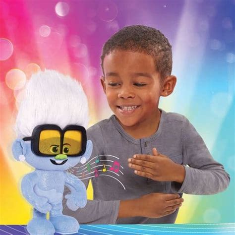 Dreamworks Trolls World Tour Tiny Diamond Dancer Rapping And Dancing Soft Toy