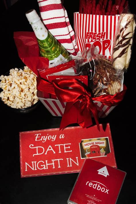 Don't let your food and drinks get in the way while watching an intimate scene. 25+ unique Movie night basket ideas on Pinterest | Movie night gift basket, Diy christmas ...