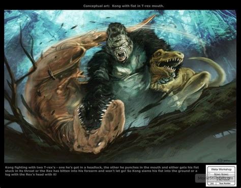 King Kong Vs T Rex King Kong Pinterest Concept Art Art And King