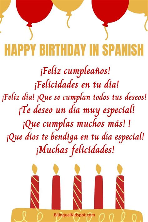 All you have to do is browse through. How to Say Happy Birthday in Spanish - Bilingual Kidspot