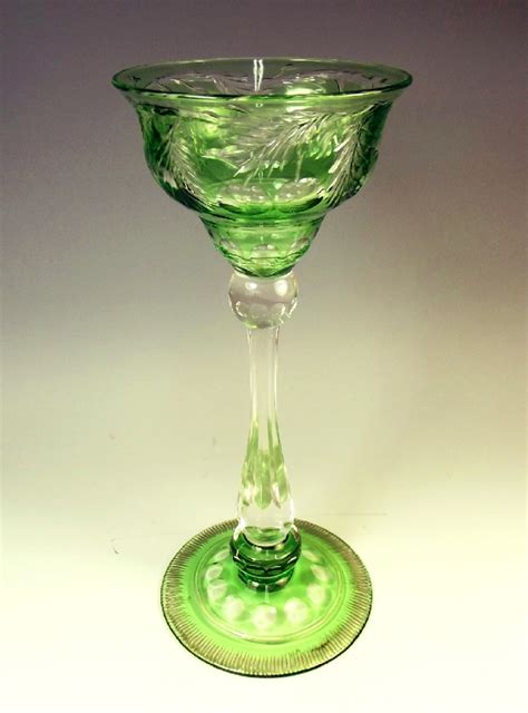 Maybe you would like to learn more about one of these? Large Stevens And Williams Green Intaglio Cut Wine Glass ...