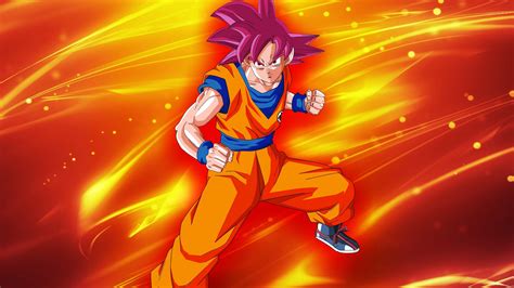 Goku Super Saiyan God Anime Goku Super Saiyan God Dragon Ball Z Goku Images And Photos Finder