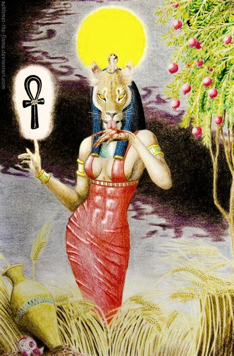 Sekhmet Egyptian Myth A Goddess With A Lion Head She Was The Goddess Of Fire And War From