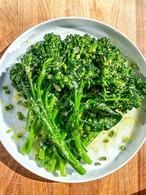 Broccolini With Green Garlic Vinaigrette Wishbone Kitchen