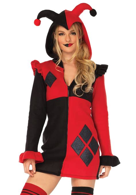 cozy harlequin costume for women adult clown costumes