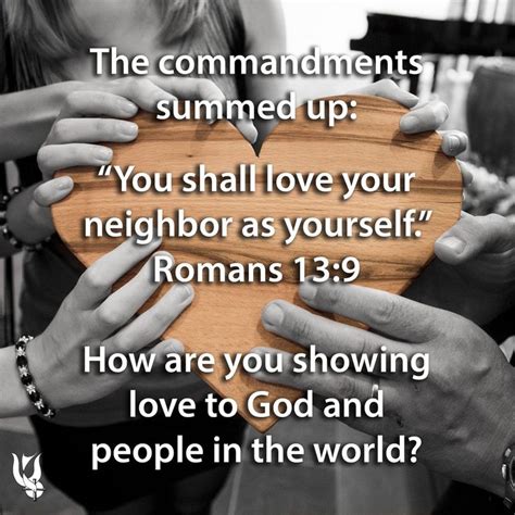 The Commandments Summed Up You Shall Love Your Neighbor As Yourself