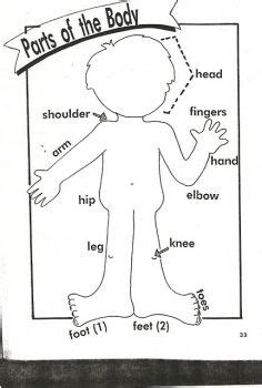body parts coloring pages for preschool | 12 pieces jigsaw puzzle