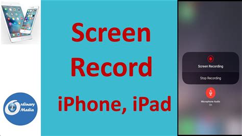 How To Record Your Iphone Or Ipad Screen Youtube