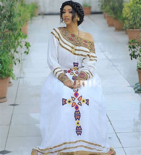 Brown Colored Amazing Dressmenen Ethiopian Traditional Dresseritrean