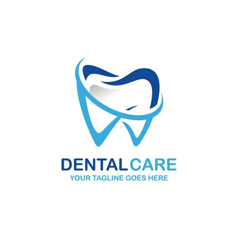 Dental Care Logo Design Vector Illustration Dental Logo Orthodontic