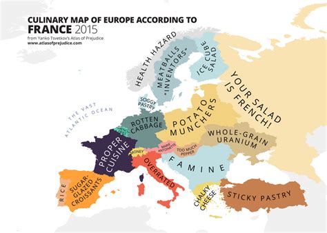 Culinary maps of Europe according to France and Italy - Vivid Maps