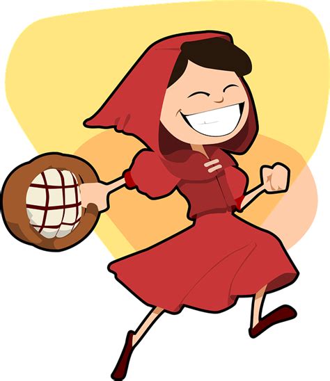 Little Red Riding Hood Girl Free Vector Graphic On Pixabay