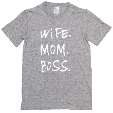 Wife Mom Boss T Shirt Basic Tees Shop