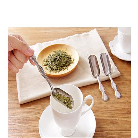 Useful Stainless Steel Tea Scoop Minimalist Teaspoon Tea Shovel Tea