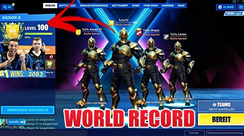 Season x, also referred to as season 10, with the slogan out of time, of fortnite: FIRST LEVEL 100 FORTNITE SEASON 10 WORLD RECORD! [7Days ...