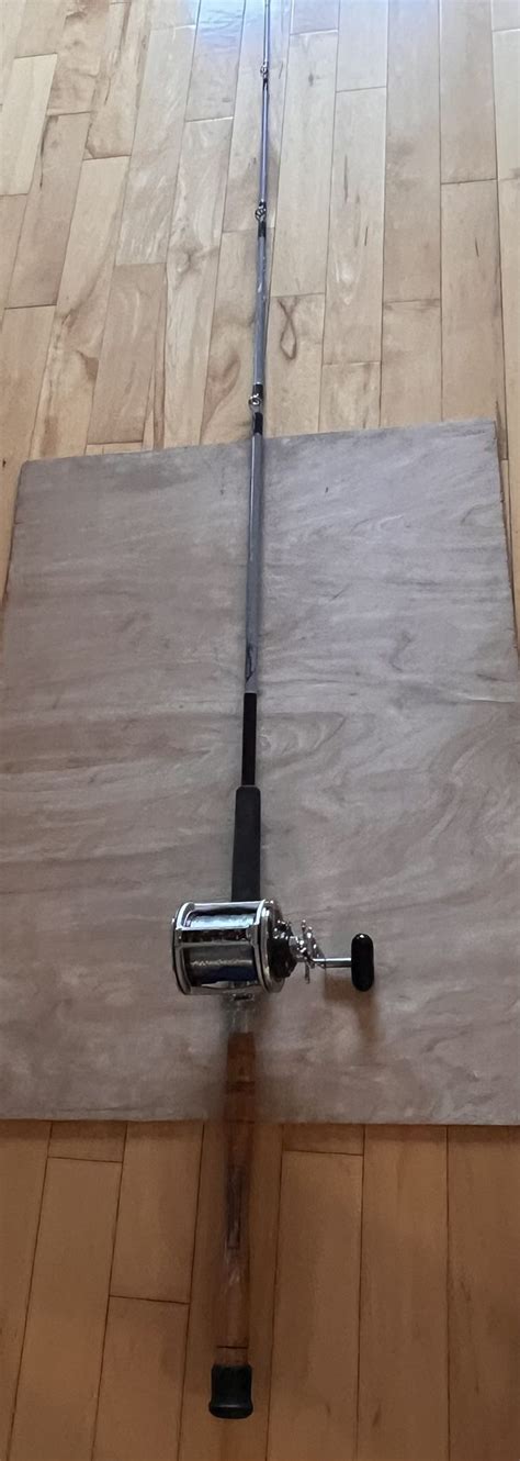 Deep Sea Fishing Rod And Reel Daiwa Sealine 450H W 7 Ft Rod For Sale