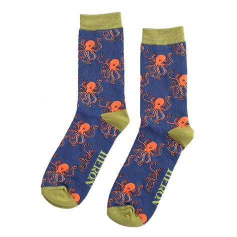 Mr Heron Octopus Socks Navy