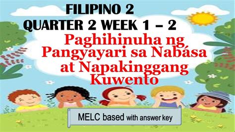Filipino2 Q2 W1 2 Paghihinuha Ng Pangyayari Sa Nabasa At Napakinggang