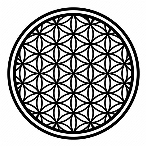 Flower Of Life Geometry Pattern Sacred Icon Download On Iconfinder