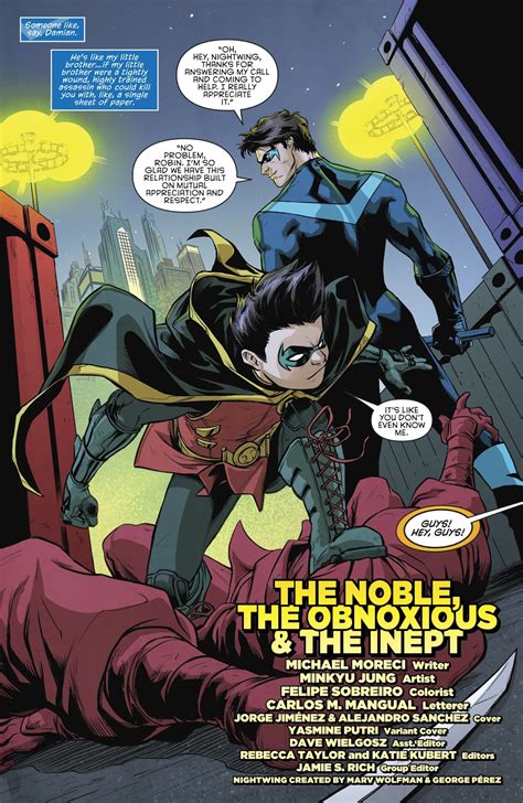 Nightwing And Robin Nightwing Vol Comicnewbies
