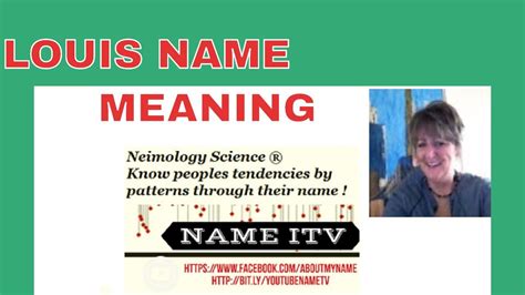 Louis 1st. Name Meaning,Name,Names | Names with meaning, Meant to be, Names