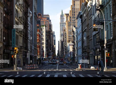 Daily Life And Street Traffic On The Streets Of Manhattan New York