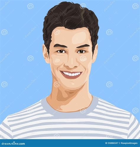 Smiling Man Vector Stock Vector Image 55886547