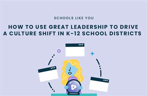 How To Use Great Leadership To Drive A Culture Shift In K 12 School