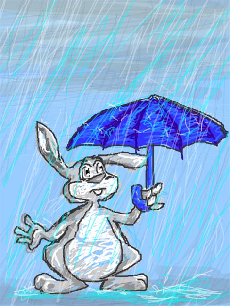 Rabbit Rain By Enigmaticpenguin On Deviantart