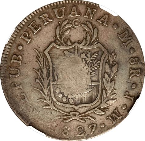 8 Reales Isabel Ii Counterstamp On Lima Peru 8 Reales Philippines
