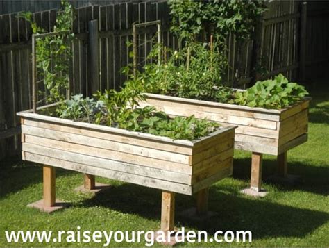 Outsunny elevated raised garden bed with 2 tiers, 4 pockets. Build a Cheap Raised Bed from Pallets