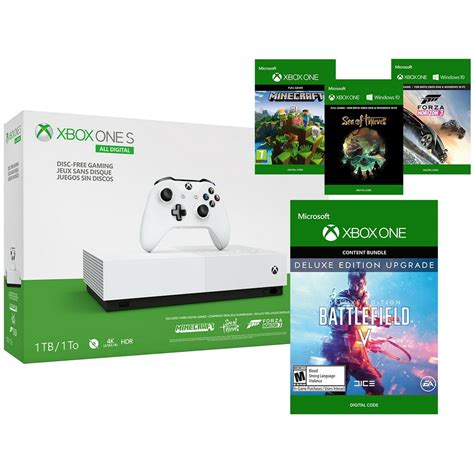 Microsoft Xbox One S All Digital Edition Battlefield V Deluxe Bundle
