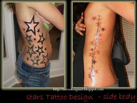 Shooting star body tattoo designs | tattoo designs pictures. wallpapers star collection: Stars Tattoo Design - Side Body Tattoos