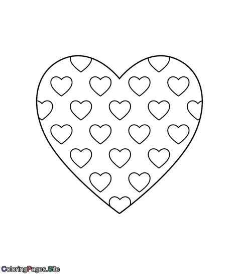 Famous Ideas Big Heart Coloring Page