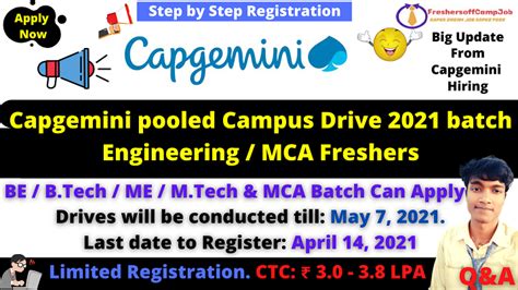 Capgemini Pool Off Campus Recruitment Drive 2021 Capgemini Hiring