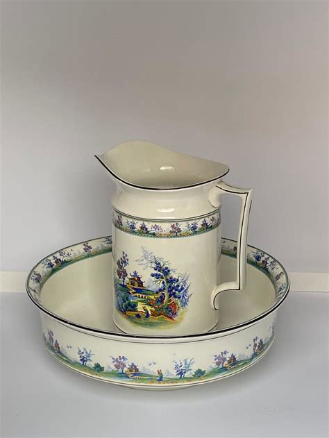 Antiques Atlas Antique English Porcelain Jug And Bowl