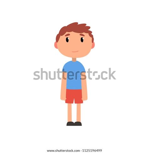 Cute Litlle Preschooler Boy Cartoon Vector Stock Vector Royalty Free