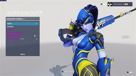 Overwatch Widowmaker Uprising Skin All Emotes Poses Intros And Weapons