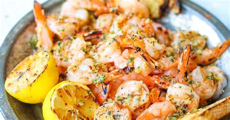Mix cooled and peeled shrimp with the onions and parsley. Best Marinated Shrimp Appetizer Recipes / Grilled Shrimp ...