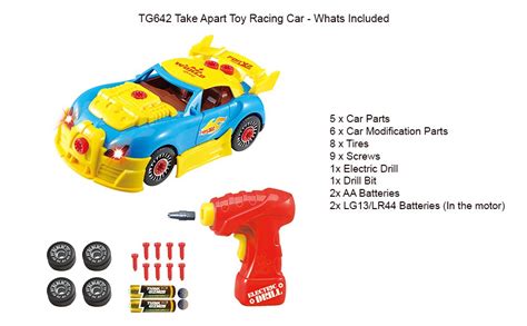 Take Apart Toy Racing Car Kit For Kids Tg642 Version2