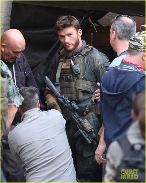 Scott Eastwood Seen In Costume For 1st Time On Suicide Squad Set
