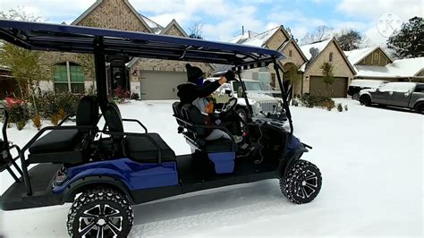 Icon I60l Golf Cart Plows Through Snow In Houston Tx Youtube