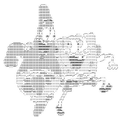 ASCII-Art | Ascii art, Text message art, Cool text symbols