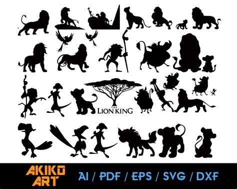 Lion King Silhouette SVG