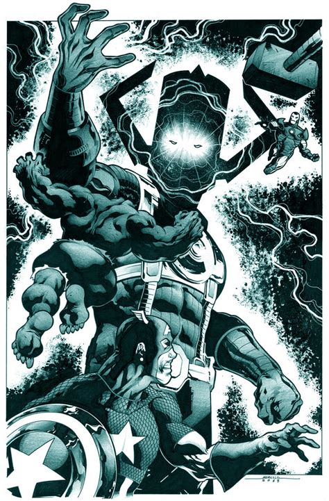 Avengers Vs Galactus By Marcelomueller On Deviantart