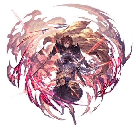 Black Knight And Orchis Battle Art Granblue Fantasy Art Gallery