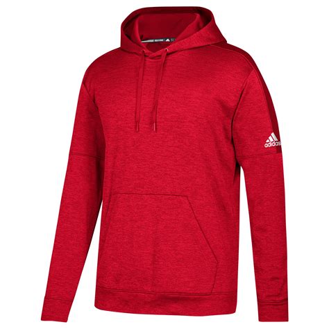 Adidas Team Issue Fleece Pullover Hoodie In Red For Men Lyst